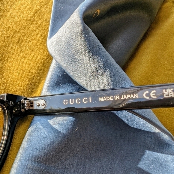 Gucci GG1368SS Sunglasses Black Half Rim Crystal Mirror Authentic NWT Designer main image 5